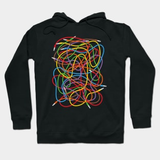 Modular Synth Patch Cables Hoodie